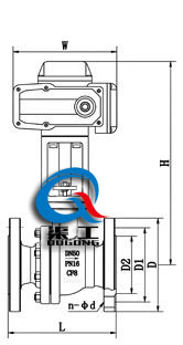 Q941M电动高温球阀 (配HR执行器)