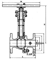DQ41F手动低温球阀（结构尺寸图）