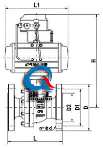 气动调节球阀(浮动式阀体)