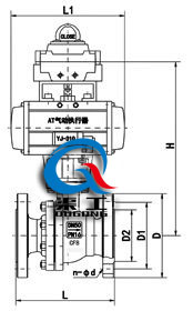 气动防爆球阀 (浮动式阀体)	