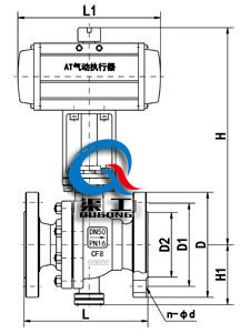 气动高温球阀 (固定式阀体)