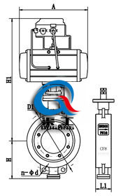 智能气动蝶阀 (对夹式)