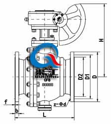 固定式法兰球阀 (蜗轮传动)
