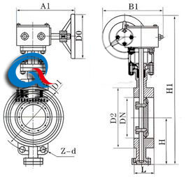 D373H对夹式硬密封蝶阀