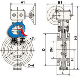 D343H双向金属硬密封蝶阀 （法兰式）