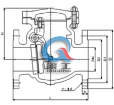 美标磅级止回阀 (尺寸图)