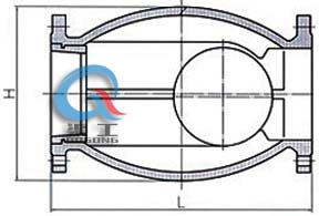 HQ44X微阻球形止回阀 (尺寸图)