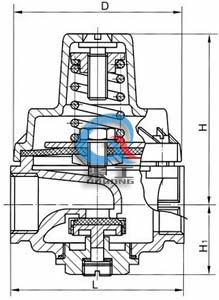 YZ11X支管减压阀 (结构尺寸图)