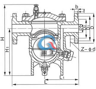 CS41H自由浮球式蒸汽疏水阀 (结构图)