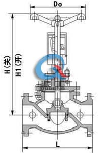 KPF手动流量平衡阀 (结构图)