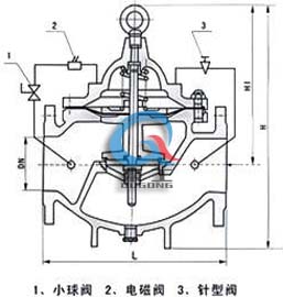 600X电动控制阀结构图