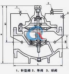 800X压差旁通平衡阀 (结构图)