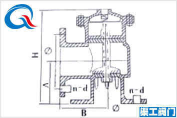H142X液压水位控制阀结构图-上海渠工阀门